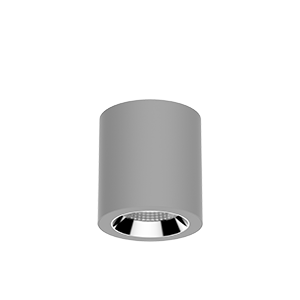 Светодиодный светильник VARTON DL-02 Tube накладной 125х135 мм 18 Вт 4000 K 35° RAL7045 серый муар